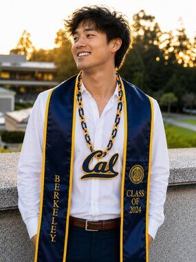 UC Berkeley Cal Hype Graduation Chain Necklace